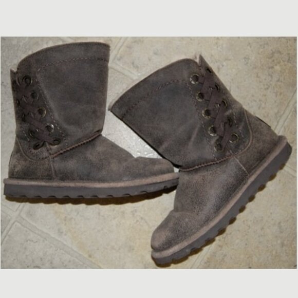 BearPaw Women SIze US 8 Low-cut Suede Boots, Brown - Picture 11 of 14